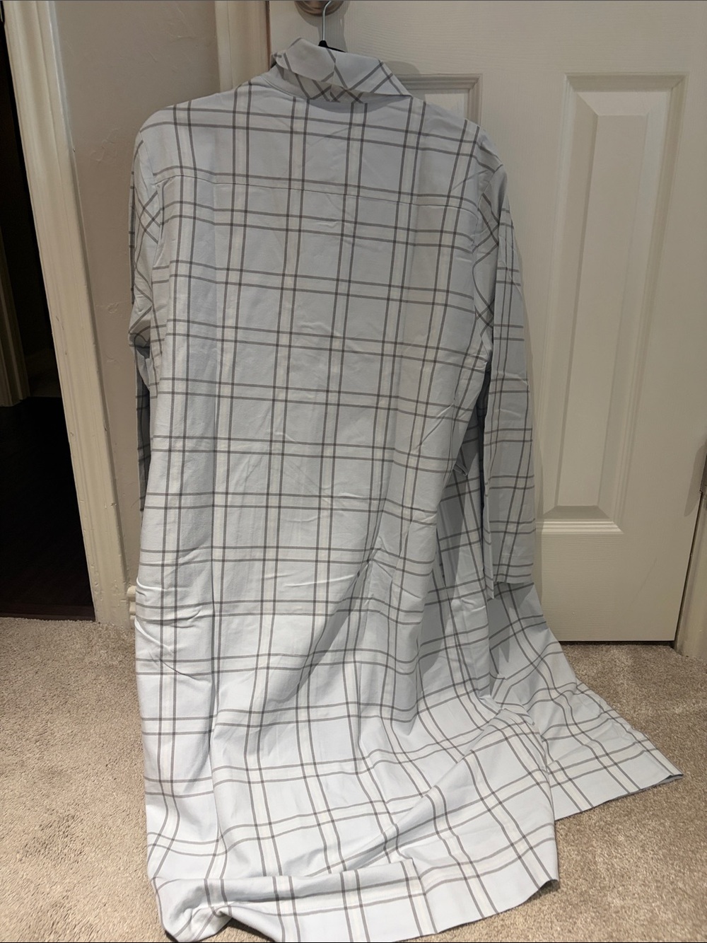 Light Gray Plaid Robe - Picture 7 of 9